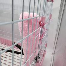 1入組鸚鵡毛絨防風巢穴袋,掛籠寢具,保暖披肩和床罩 - 粉色 - 查看 4