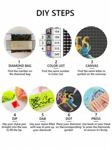 1個30*30公分/ 11.8 * 11.8寸5d Diy部分鑽特殊形狀的鑽石繪畫套件(不含框架),糖果屋鑽石畫藝術工藝品,適用於牆壁裝飾和驚喜禮物 - 彩色 - 查看 4