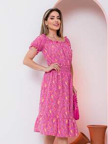 Women Dresses - Màu Hồng Tươi - Xem 3