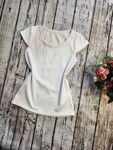 Young Girls Blouses - 白色 - 查看 4