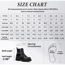 Women's 9620 Chelsea Ankle Boots | Fashion Lug Sole Platform Elastic Slip-On Booties - DJY9621-黑色 - 查看 3