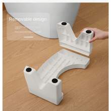 Toilet Stool, Bathroom Toilet Footstool For Adults And Children, Squat Poop Stool, Anti-Slip Footstep, Potty Squat Stool - White - View 4