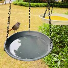 二合一餵鳥器托盤,7 種顏色,戶外花園懸掛式餵鳥器 懸掛式野鳥餵食器托盤,適用於戶外、花園,鳥浴盤、鳥飲料和飼料花園托盤 - 白色 - 查看 3