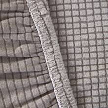 1入組絨面彈性沙發床套,易安裝和摺疊,多種尺寸可選,適用於全季節和裝飾用途 - 淺灰色 - 查看 7