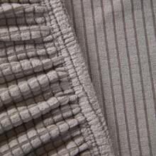 1入組絨面彈性沙發床套,易安裝和摺疊,多種尺寸可選,適用於全季節和裝飾用途 - 淺灰色 - 查看 6