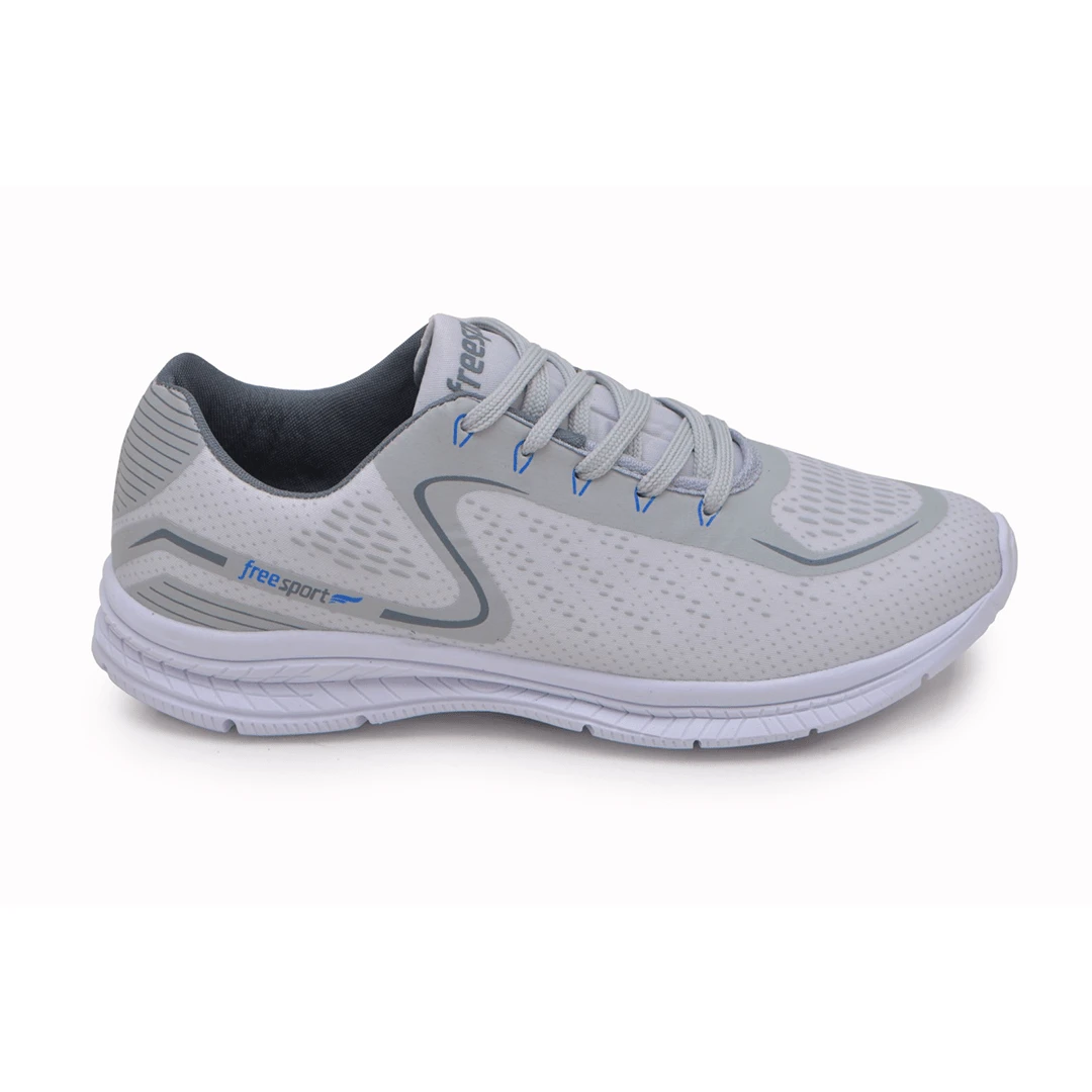Women Wedge Sneakers - Grey - View 1