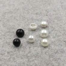1包/50克黑色半圓扣（約91pcs，12mm），適用於服裝袖口的假珍珠扣子，小量包裝，2種尺寸（10mm和12mm) - 黑色 - 查看 4