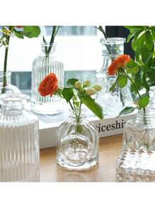 30入組玻璃花瓶,小花瓶,透明花瓶,迷你花瓶,適用於家居裝飾,婚禮裝飾,派對,辦公場所 - 無色 - 查看 8