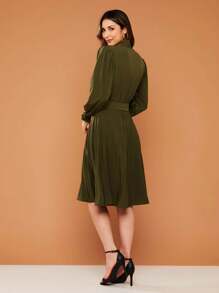 Women Dresses - xanh quân đội - Xem 5