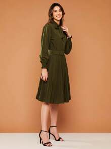 Women Dresses - xanh quân đội - Xem 3