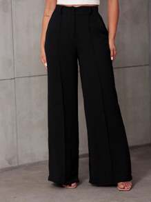 YING ZI Women Pants - 黑色 - 查看 1