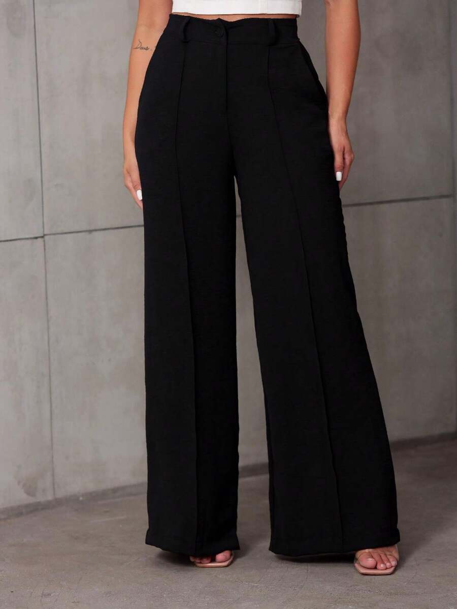 YING ZI Women Pants - 黑色 - 查看 1