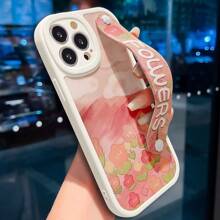Phone Case With Anti-Drop Stand & Full Coverage Camera Lens Protection & Silicone Cover & Wrist Strap, Compatible With Apple Iphone And Portable Stand With Unique Coral Sea And Flower Design, Compatible With Samsung - Multicolor - View 2
