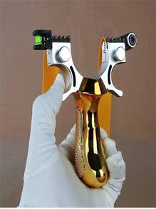 青少年戶外彈弓玩具套裝,證實98k彈弓附帶激光瞄準器、氣泡水平儀、紅外線瞄準器、樹脂98k快速卸下裝置、扁平橡膠帶、光纖瞄準器,不包含電池 - 彩色 - 查看 1