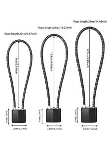 1pc Soft Steel Cable Anti-theft Padlock With Multiple Sizes For Cabinets, Helmets, Baskets, Keys, Suitable For Indoor And Outdoor Uses, Waterproof, Rustproof And Cut-resistant