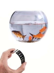 2pcs Fish Tank Thermometer Stick On, Aquarium Temperature Sticker Strip, Green & Blue Temperature Indicator, Amphibian And Reptile Thermometer Sticker - Black - View 7