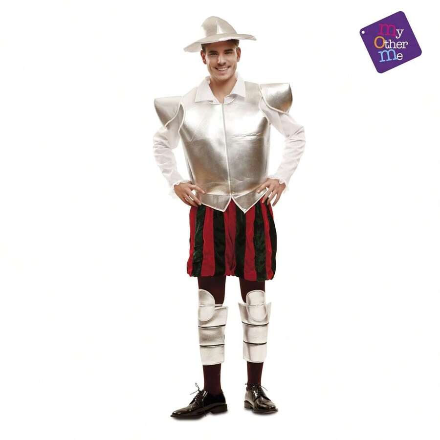 Disfraz Quijote Ml Hombre (Sombrero, Coraza, Camisa, Pantalón, Rodilleras Y Espinilleras) (Viving Costumes - 202196) - Ver 1