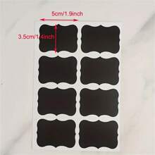 40pcs Glass Jar Bottle Stickers, Kitchen Organizer Labels, Chalkboard Blackboard Shape Tag, Home DIY Chalk Board Sign, Bottle Sticker, Home Kitchen Supplies