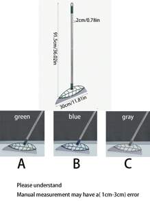 1pc Multi-Functional Magic Broom For Home Bathroom, With Water Wiper And Dry/Wet Use Without Leaving Hair And Dust - Multicolor - View 3