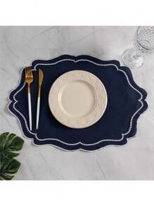 Souplast Jogo Americano Realeza 50x35cm Avulso - Azul Marinho - Visão 1