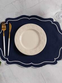 Souplast Jogo Americano Realeza 50x35cm Avulso - Azul Marinho - Visão 3