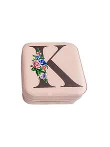 1入迷你珠寶收納盒,圖形字母a-z多功能戒指盒,適用於家庭、旅行珠寶盒-為女人而設的旅行珠寶盒,這是女人生日禮物、女友和朋友禮物、珠寶座、情人節禮物、女士禮品、女孩子禮品、女朋友禮品的最佳選擇。 - 粉色 - 查看 8