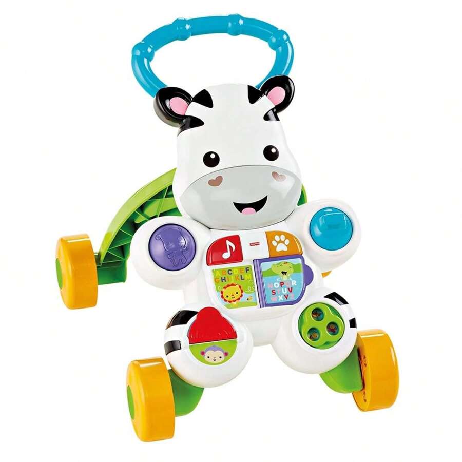 Fisher-Price Cebra parlanchina primeros pasos, correpasillos bebé +6 meses (Mattel DLD84) (Fisher price - DLD87) - Multicolor - Ver 1