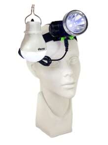 Lámpara para Cabeza Recargable LED + 1 FOCO - Plateado - Ver 5