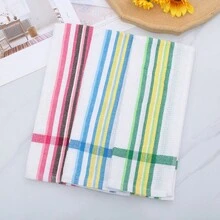 [3pcs Multicolor] Imported Minimalist Large & Highly Absorbent Table Mats, Thick Cleaning Cloth For Kitchen/Home - Multicolor - View 3