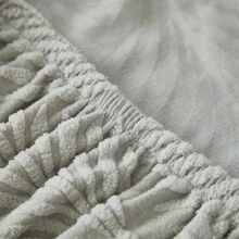 1入組高彈性樹紋沙發床罩,安裝方便、多種尺寸可選,織花摺疊床罩,寵物友好,四季通用裝飾 - 淺灰色 - 查看 11