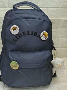 Mochila Escolar Combina Com Tudo Japonesa  Retro Quadriculado Estudante