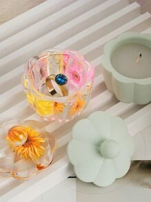 3d Candle Holder Silicone Mold For Making Candlestick, Aromatherapy, Flower Edge Craft, Jewelry Storage Box, Gypsum, And Wax Artwork Decoration