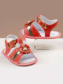 Kids Flat Sandals - 珊瑚粉 - 查看 2