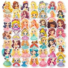 Cartoon Dress Sticker For Teenage Girls - Princess Theme Graffiti Sticker - Multicolor - View 1