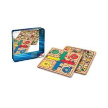 Juego Parchis 4 y Oca de madera en caja de metal 25,5x25,5 cm ✅ Entrega 24/48h a España (península) - Juegos de Mesa Clásicos - Juegos de Mesa en Familia - Juegos de Mesa para Niños - Juegos de Mesa Tablero - Cayro - Ref. 752 - Multicolor - Ver 2