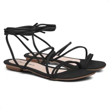 Women Flat Sandals - Bụi hồng - Xem 2
