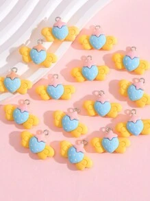 15 cái Món ăn , Đồ uống , Love , Cánh Theo chủ đề DIY Đồ trang sức Mặt dây chuyền Đối với Làm Dây chuyền , Hoa tai , Móc khóa - Cánh dâu - Xem 3