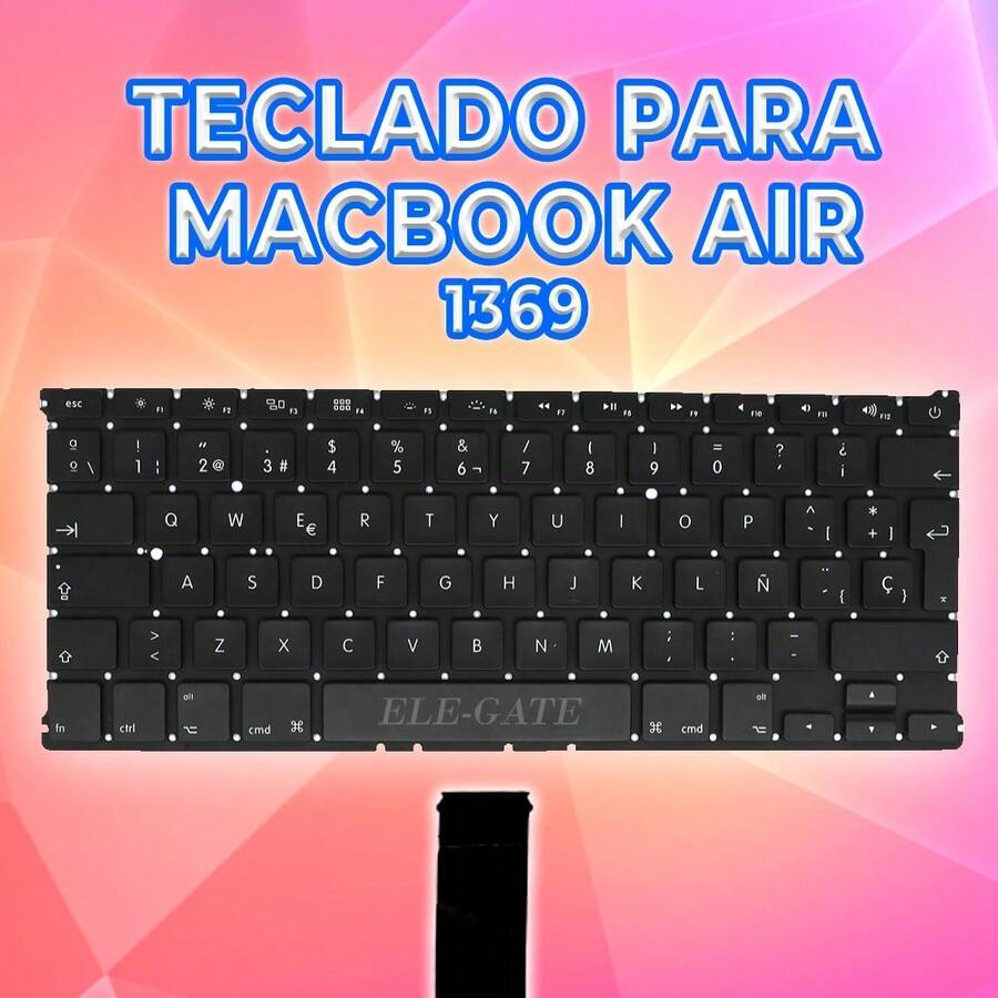 Teclado para MacBook Air A1369 – Repuesto de Alta Calidad para una Experiencia de Escritura Inigualable - Negro - Ver 1