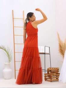 Bridesmaid Dresses - 亮橙色 - 查看 4