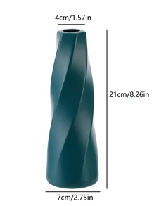 1pc Light Luxury Plastic Colored Flower Vase, Used For Home & Table & Living Room Decorations, Rotating Flower Container For Dried Or Fresh Flowers Home Decor Glass Vase