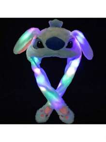 Gorro Con Orejas Móviles Lilo&stich/luz Led + Envío Gratis - Azul - Ver 5