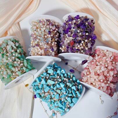 100 厘米 DIY 珠宝材料天然宝石和 4.0 毫米高光泽仿珍珠项链手链耳环衣服配饰