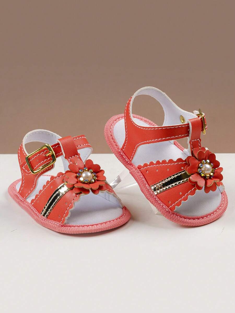 Kids Flat Sandals - 珊瑚粉 - 查看 1