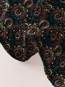 時尚簡約風格印花刷毛床榻套件，防塵罩，男女配對的臥室家居紡織床上用品 - 彩色 - 查看 5