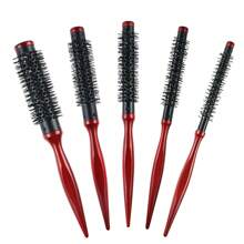 1 Miếng Nhôm Thùng & Nylon Bàn chải lông , Chống nóng , Lược , Lý tưởng Đối với Tạo kiểu Chuyên gia - Gỗ đỏ - Xem 5