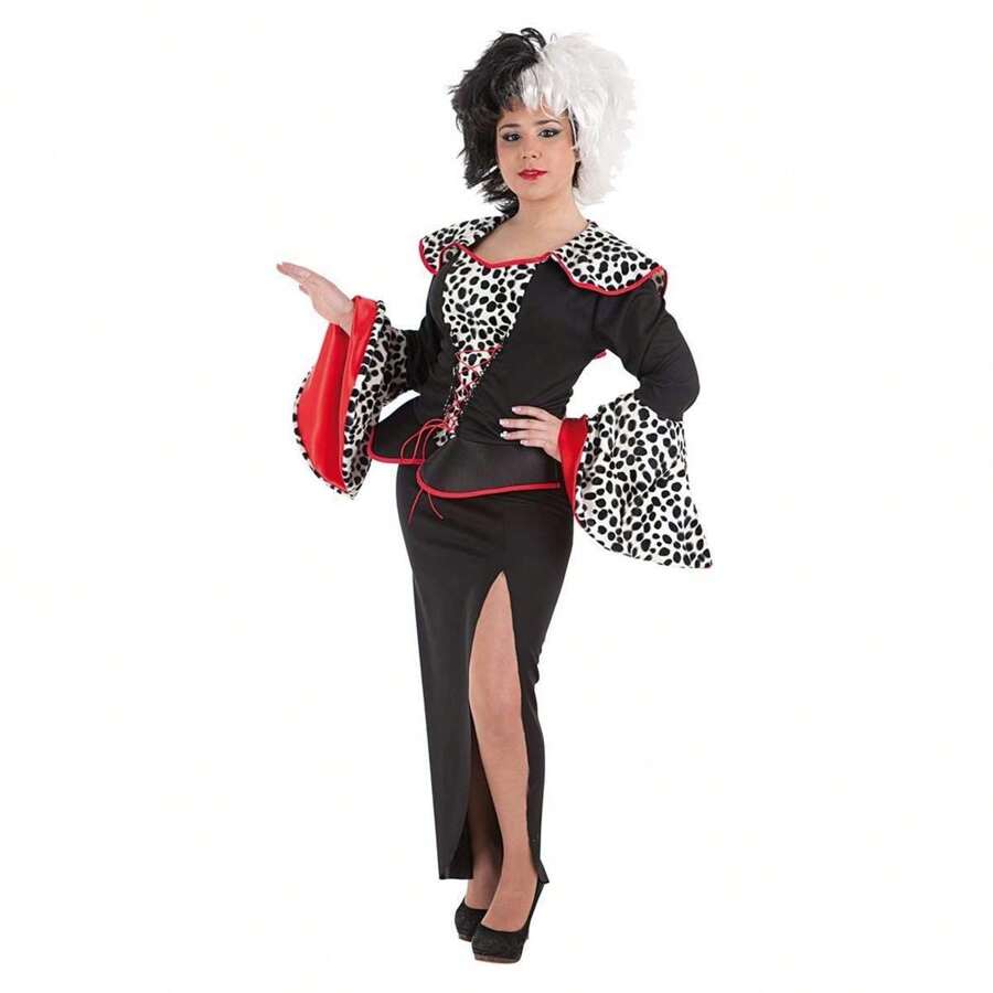 Cruella Adult Costume Size Play Role Play Set M/L (Creaciones Llopis - 4672) - Multicolor - View 1