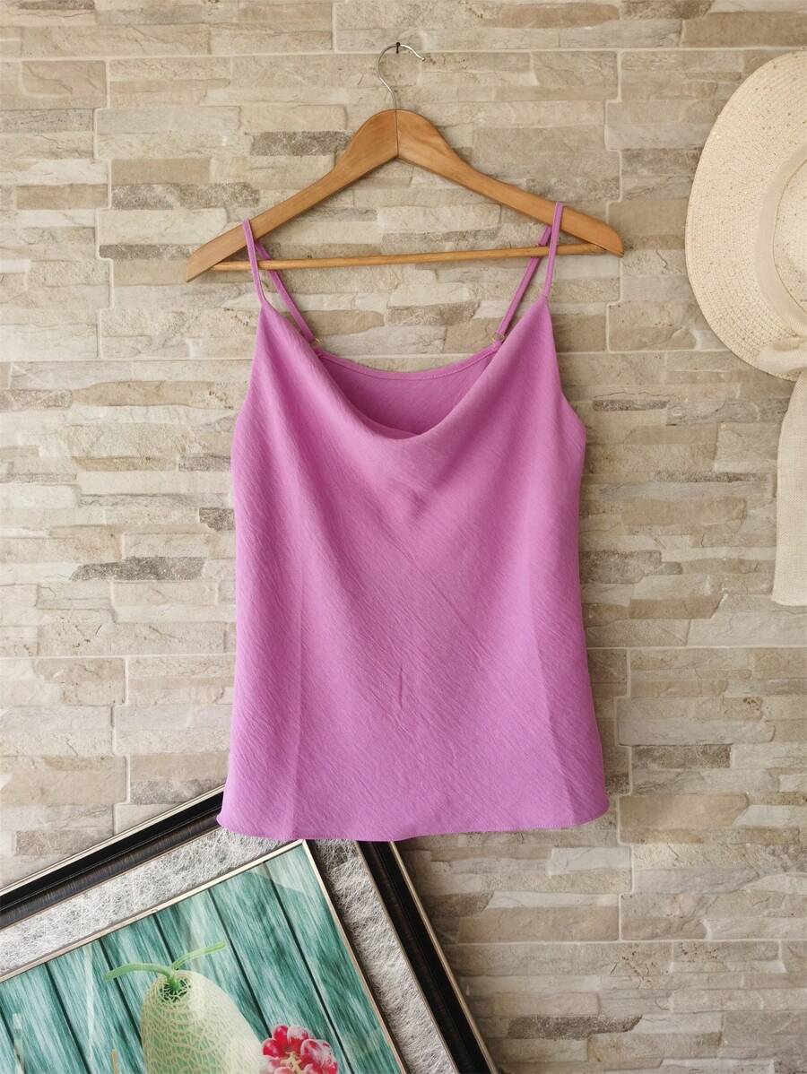 Women Tank Tops & Camis - 淡紫色 - 查看 1
