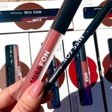 12  dúo de lápiz labial y glosss indeleble mate, labial mate - Multicolor - Ver 3