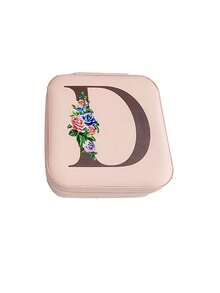 1入迷你珠寶收納盒,圖形字母a-z多功能戒指盒,適用於家庭、旅行珠寶盒-為女人而設的旅行珠寶盒,這是女人生日禮物、女友和朋友禮物、珠寶座、情人節禮物、女士禮品、女孩子禮品、女朋友禮品的最佳選擇。 - 粉色 - 查看 6