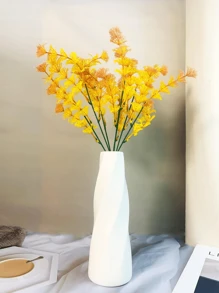 1pc Light Luxury Plastic Colored Flower Vase, Used For Home & Table & Living Room Decorations, Rotating Flower Container For Dried Or Fresh Flowers Home Decor Glass Vase